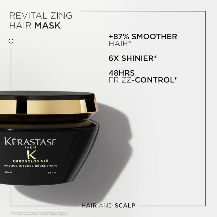 Kerastase Chronologiste Hair Mask | Moisturizes Hair & Scalp For Soft, Shiny Hair | Anti Frizz Deep Conditioning Mask