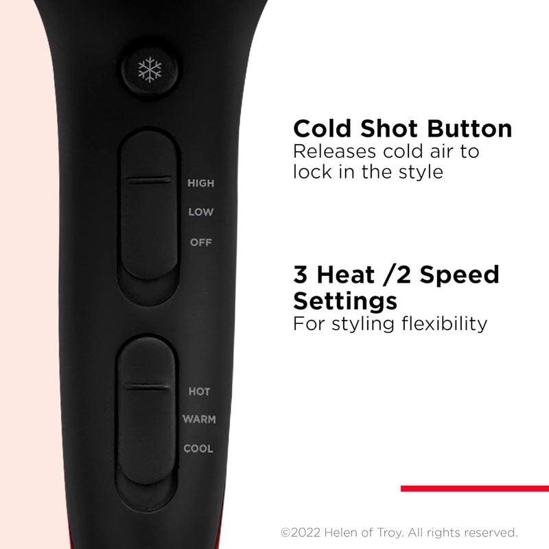 REVLON SmoothStay Coconut Oil Infused Hair Dryer with Diffuser | 1875W Blow Dryer Improves Shine for Smoother Styles and Tames Frizz for Silky Finish