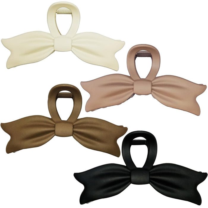 Pinzas de garra de lazo grandes para cabello grueso, pinzas de pelo gigantes para cabello largo de mujer, pinzas de mandíbula grande de 5" para cabello rizado, pinzas gigantes, 4 unidades