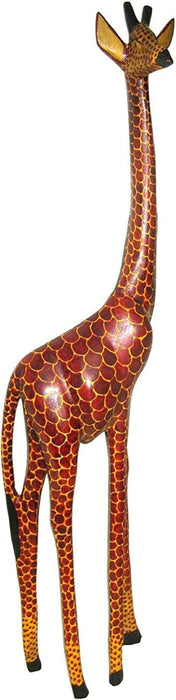 Wooden Jacaranda African Giraffe Sculptures 8"