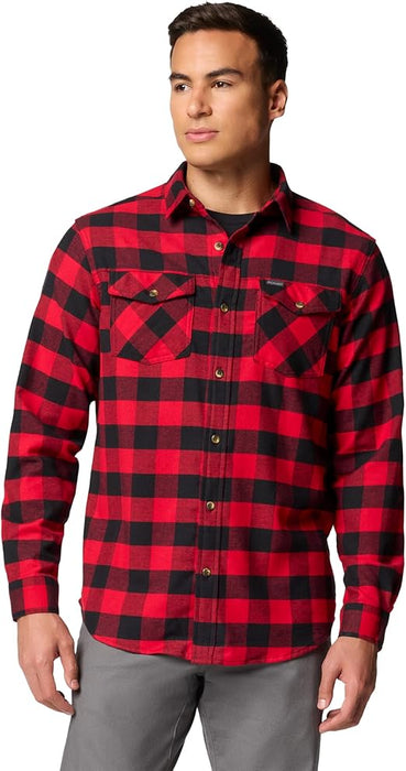 Columbia Men's Bearmouth Springs Roll Up Long Sleeve Flannel Shirt