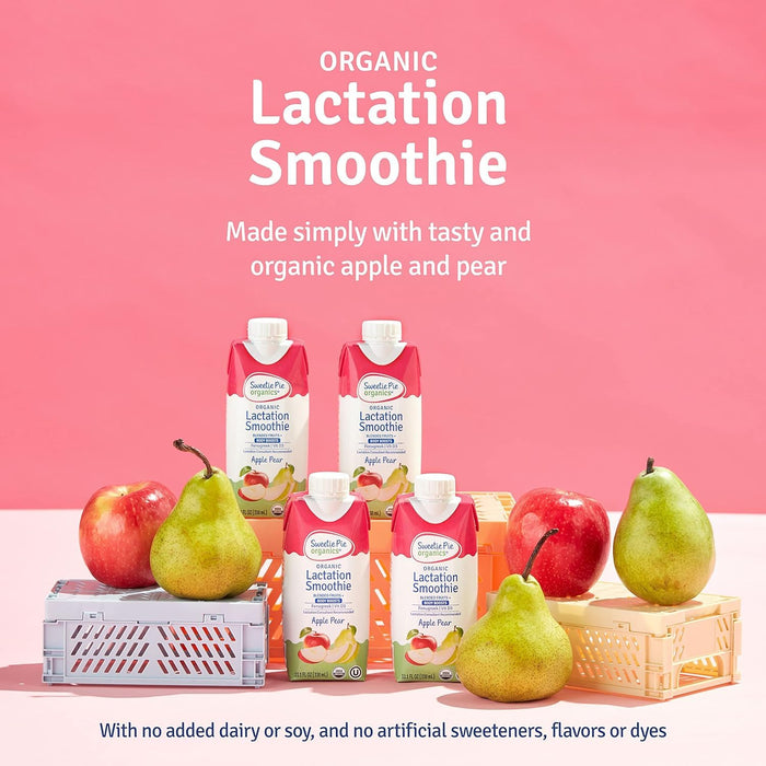 Sweetie Pie Organics Lactation Smoothie, Mango Banana with Apple Pear, Variety Pack, 8 Count