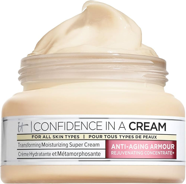 IT Cosmetics Confidence in a Cream Anti Aging Face Moisturizer – Visibly Reduces Fine Lines, Wrinkles & Signs of Aging Skin