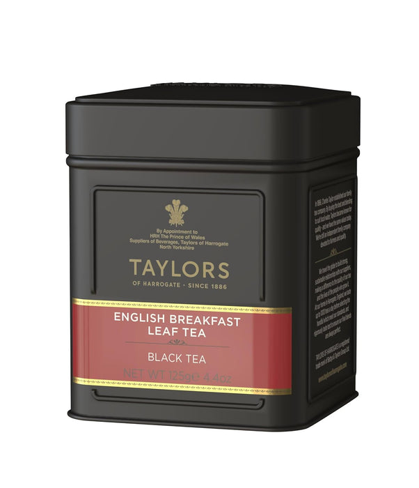 Taylors of Harrogate English Breakfast Loose Leaf, 4.41 Ounce Tin (Pack of 6)