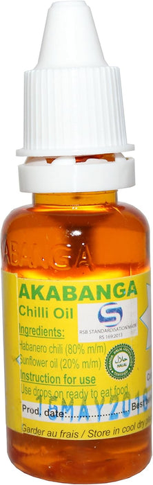 Akabanga Hot Chili Oil |Hot Rwandan Chili Sauce |20ml