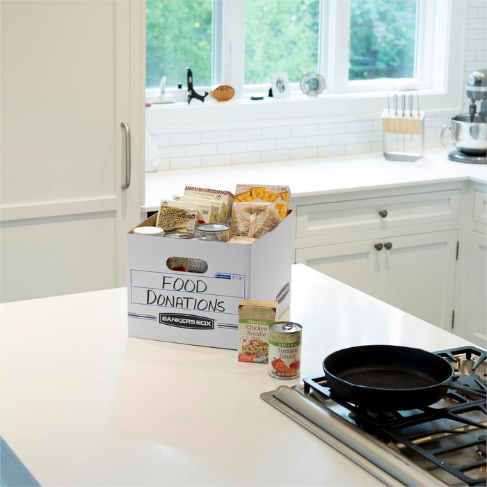 Bankers Box 30-Pack Basic Duty File Storage Boxes with Lids, Letter/Legal, STOR/FILE