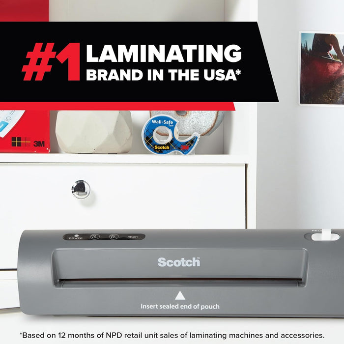 Scotch TL901X Thermal Laminator, 1 Laminating Machine, Gray, Laminate School Assignments and Documents, for Dorm Room or School Supplies, 9 in. Visit the Scotch Store