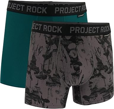 Under Armour mens Men's Project Rock Performance Tech Mesh Boxerjock Brief, 5" Inseam, 2-pack