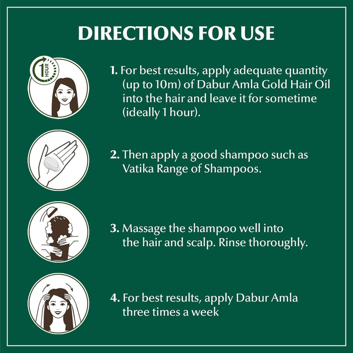 Dabur Amla Hair Oil - Nourishing Indian Oil for Men & Women, for Healthy, Moisturized Hair and Scalp