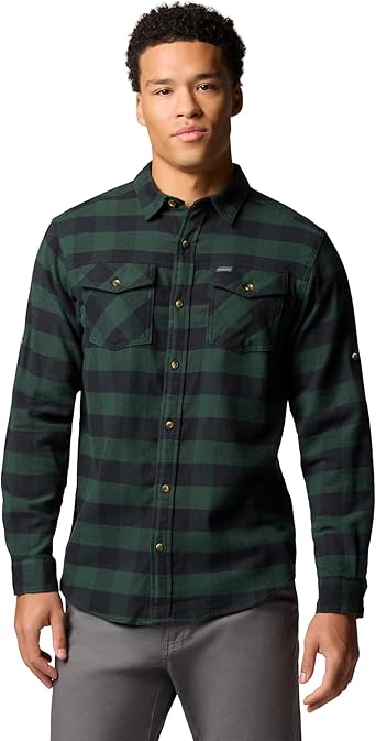 Columbia Men's Bearmouth Springs Roll Up Long Sleeve Flannel Shirt