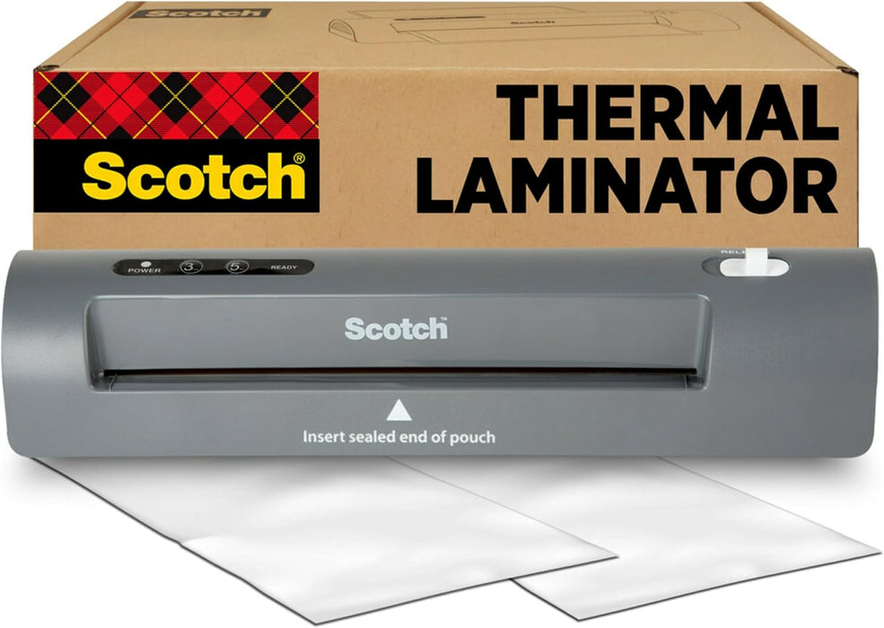 Scotch TL901X Thermal Laminator, 1 Laminating Machine, Gray, Laminate School Assignments and Documents, for Dorm Room or School Supplies, 9 in. Visit the Scotch Store