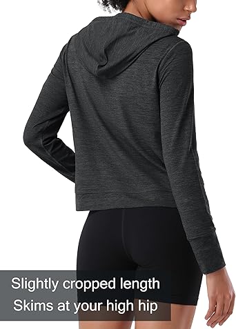 Pioneer Camp Women's Lightweight Hoodies Pullover Thin Soft Gym Hooded Sweatshirt Workout Athletic Running Yoga Casual Tops