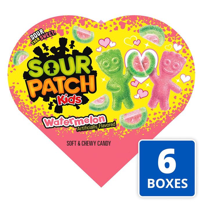 SOUR PATCH KIDS Watermelon Soft & Chewy Valentines Day Candy, Bulk Candy