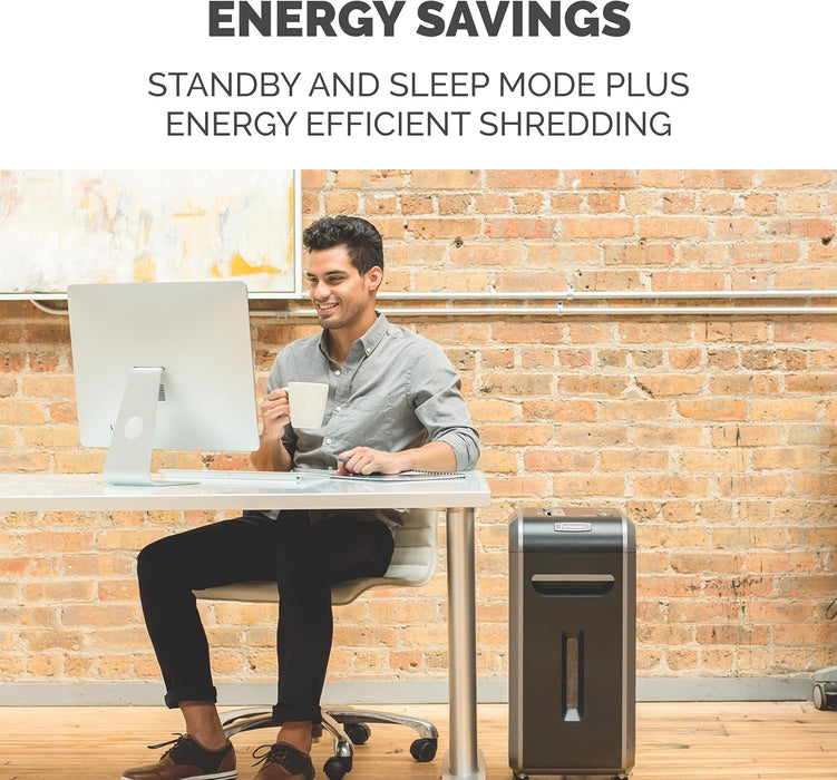 Fellowes Powershred 99Ci 18-Sheet 100% Jam-Proof Heavy Duty Crosscut Paper Shredder Machine for Office and Home, Black/Gray 3229904|18sheets|11 Options