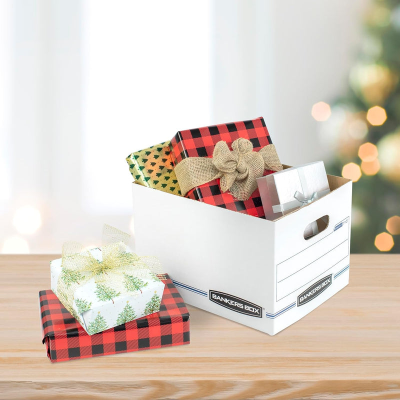 Bankers Box 30-Pack Basic Duty File Storage Boxes with Lids, Letter/Legal, STOR/FILE