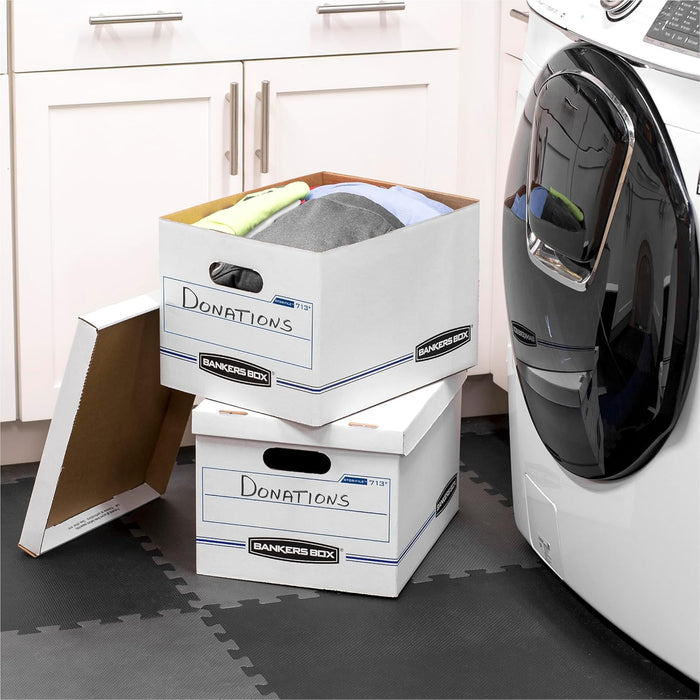 Bankers Box 30-Pack Basic Duty File Storage Boxes with Lids, Letter/Legal, STOR/FILE