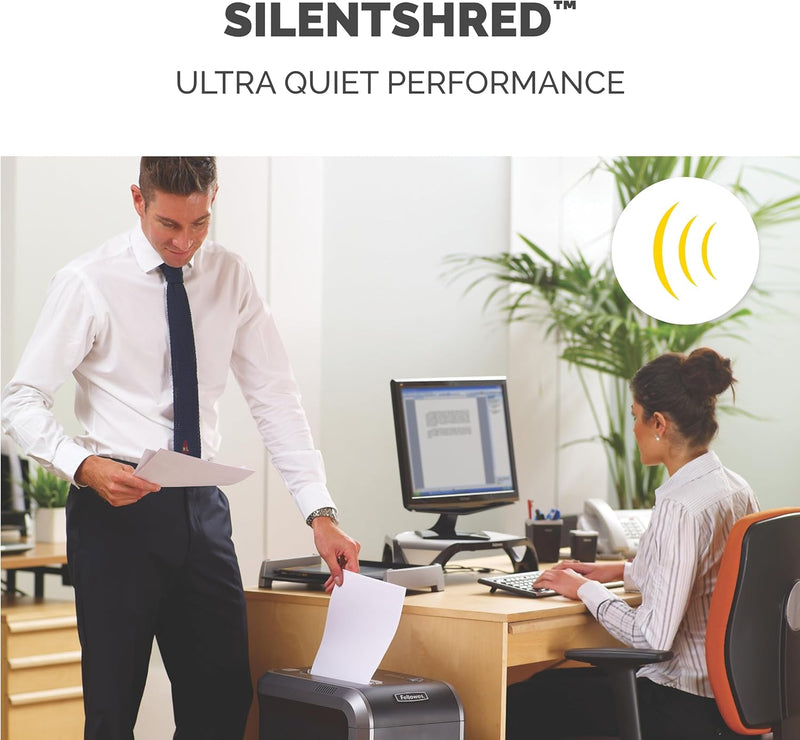 Fellowes Powershred 99Ci 18-Sheet 100% Jam-Proof Heavy Duty Crosscut Paper Shredder Machine for Office and Home, Black/Gray 3229904|18sheets|11 Options