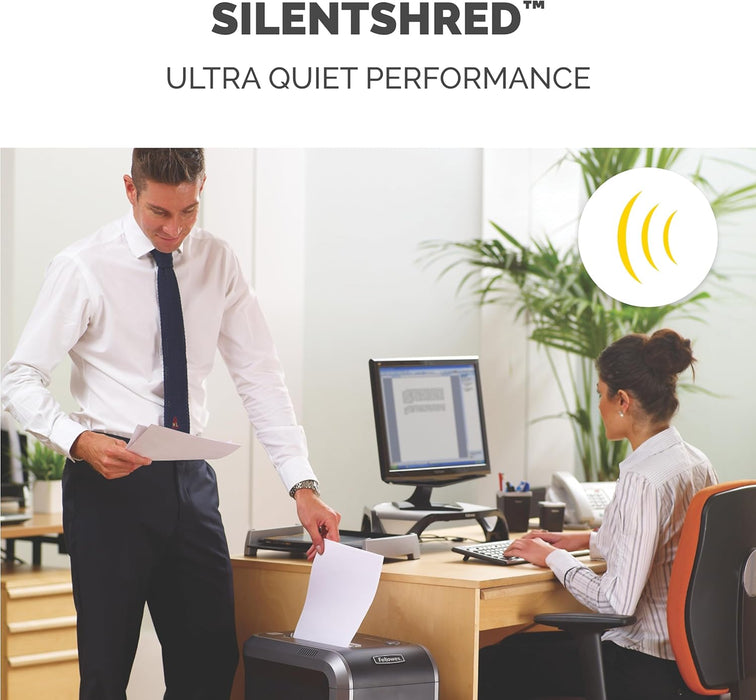 Fellowes Powershred 99Ci 18-Sheet 100% Jam-Proof Heavy Duty Crosscut Paper Shredder Machine for Office and Home, Black/Gray 3229904|18sheets|11 Options