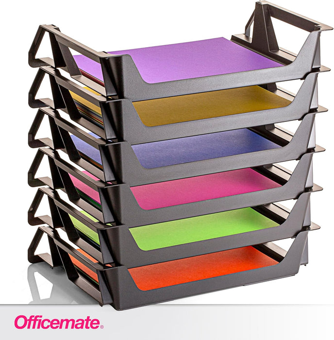 Officemate Recycled Desk Tray, Side Load, 15 1/8 x 8 7/8 x 15, Letter/A4 (26212) (Pack of 24)