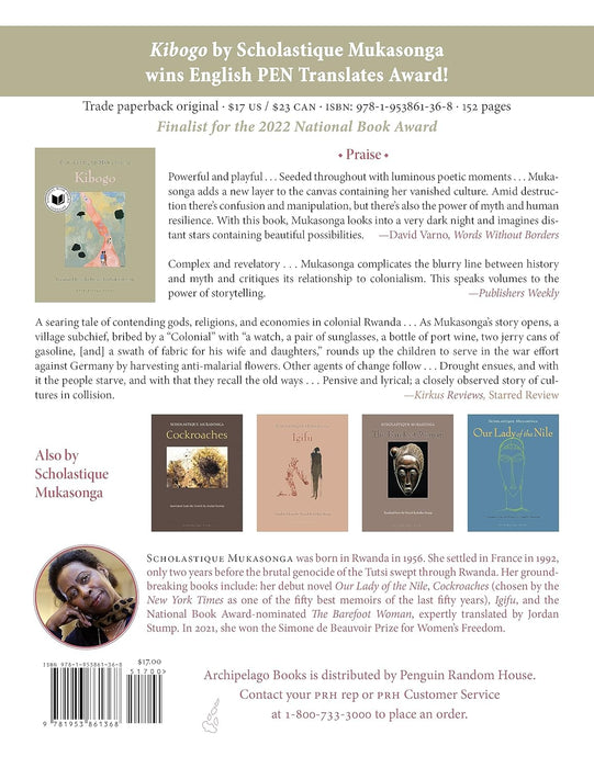 Kibogo Paperback |September 13, 2022 |by Scholastique Mukasonga