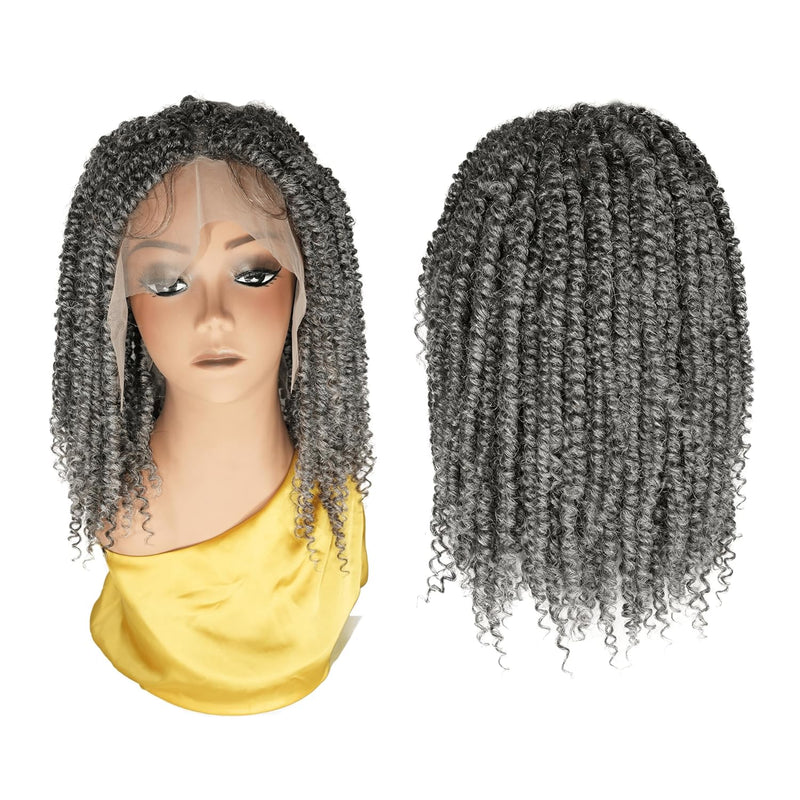 Square Parted Knotless Braided Wigs for Black Women