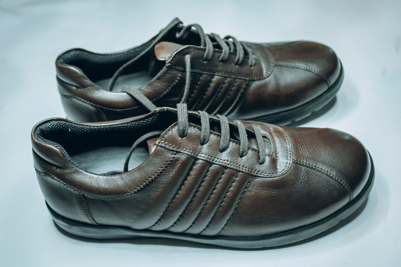Zafer Türkoğlu men's brown leather casual shoes