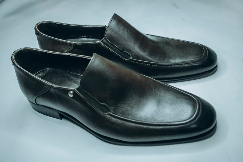 Carlo Morenti Foot wear men's black leather shoe