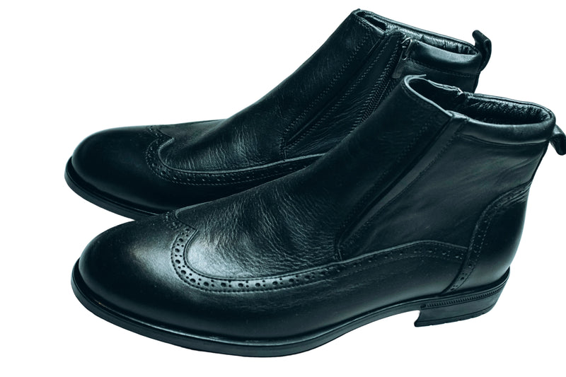 Chelsea  and ankle boots |men's black leather brogue boots|or formal occasions like business meetings and weddings or paired with casual outfits like jeans