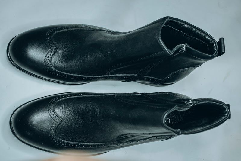 Chelsea  and ankle boots |men's black leather brogue boots|or formal occasions like business meetings and weddings or paired with casual outfits like jeans