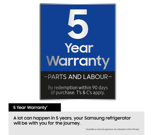 Réfrigérateur-congélateur de style américain Samsung série 8 avec SpaceMax | RS68A884CSL/EU