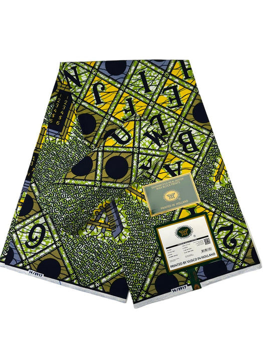 Veritable Wax-Hollandais|Printed by VLISCO in Holland|floral Pattern