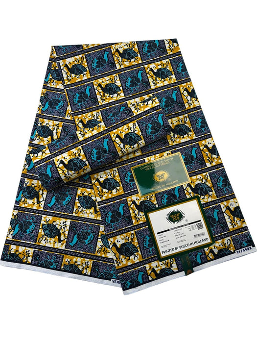 Veritable Wax Hollandais|Patterned fabric with peacock design