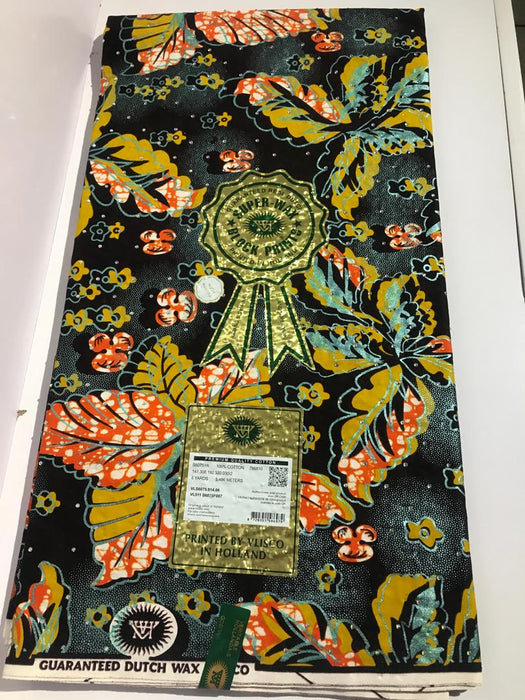 Wax Hollande|with floral and ribbon design