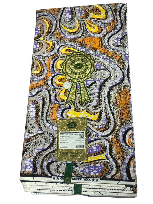 Grand Super -Wax|Wax print fabric with colorful pattern