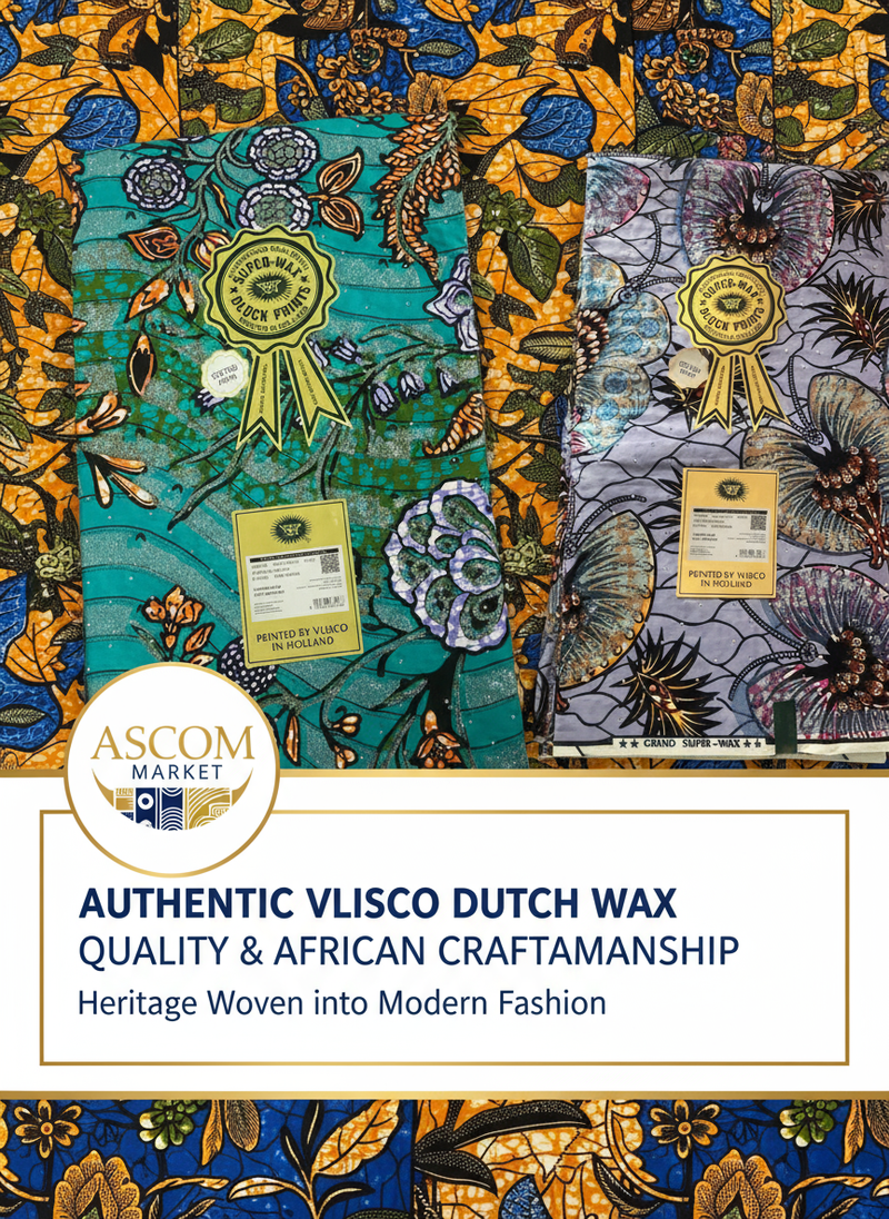 Contemporary African Fashion Promotion with ASCOM Logo