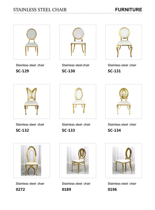 Stainless steel chair