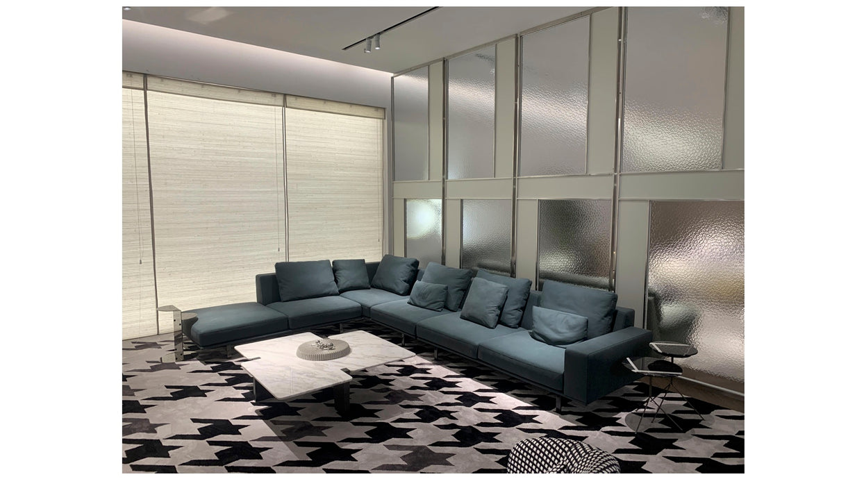 Stylish American Design Fabric Sectional Sofa Set for Living Rooms