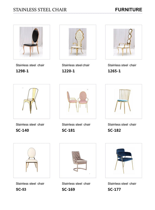 Stainless steel chair