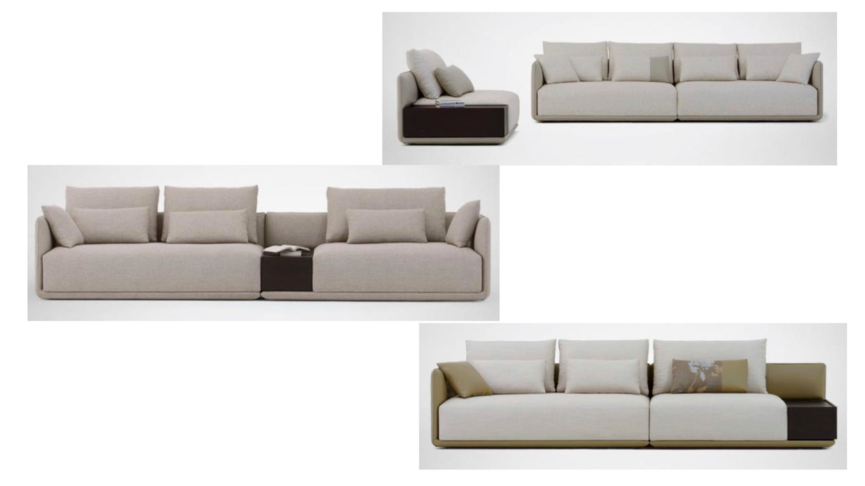 Modern Simple Luxury Red Cloth Sofa European Style Light Straight Lines Small Living Room Hall Flat Office Home Sci-Technology