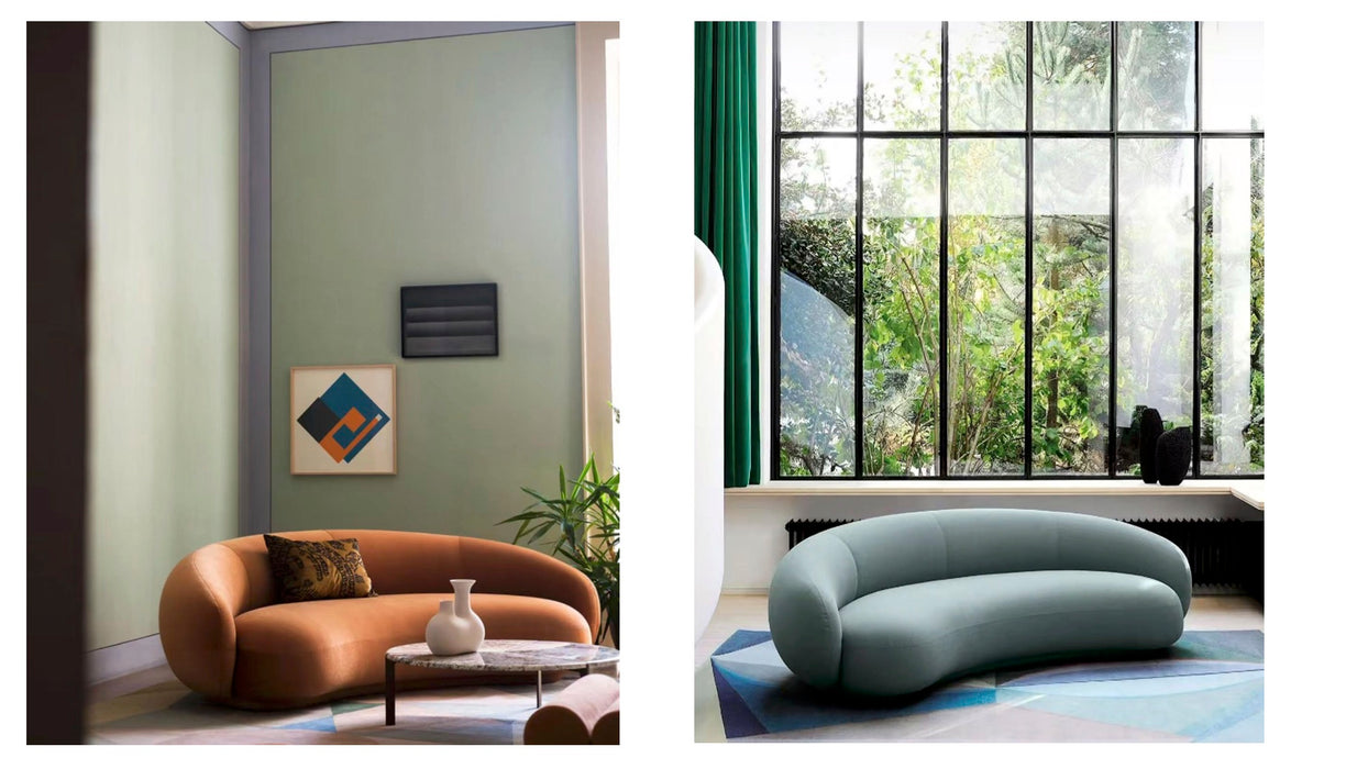 Foshan Factory High Quality Modern Furniture Living Room Sofas Velvet European Curved Sofa