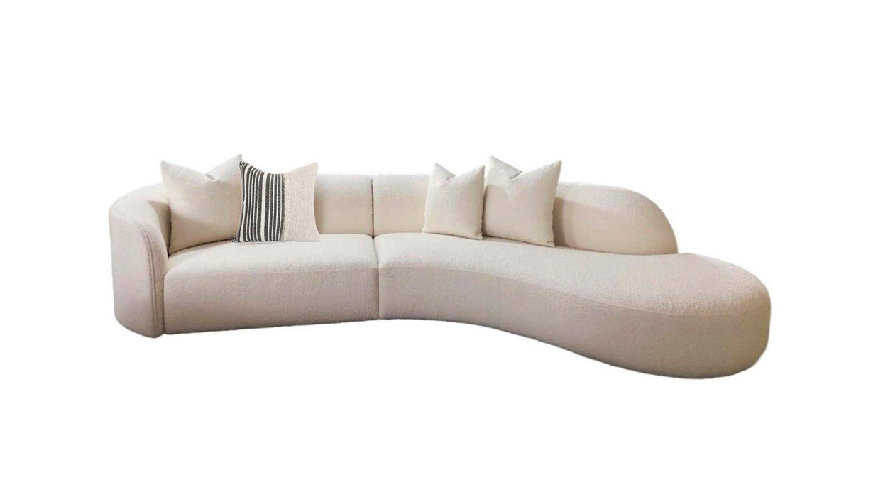 Modern Simple Design Three Seater Wooden Frame Sectional Fabric Sofa Set for Living Room