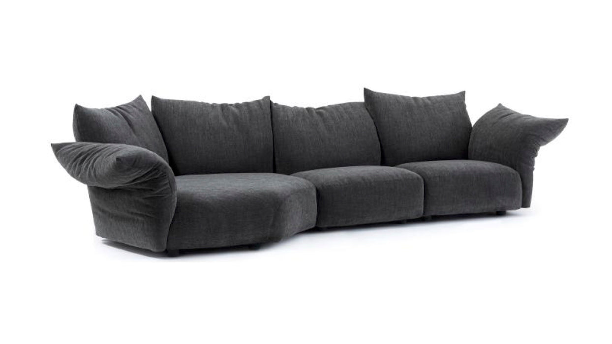 Petal Sofa Italian Style Villa Designer Down Fabric Home Furniture Large Sitting Deep Light Luxury Corner Special-Shaped Sofas