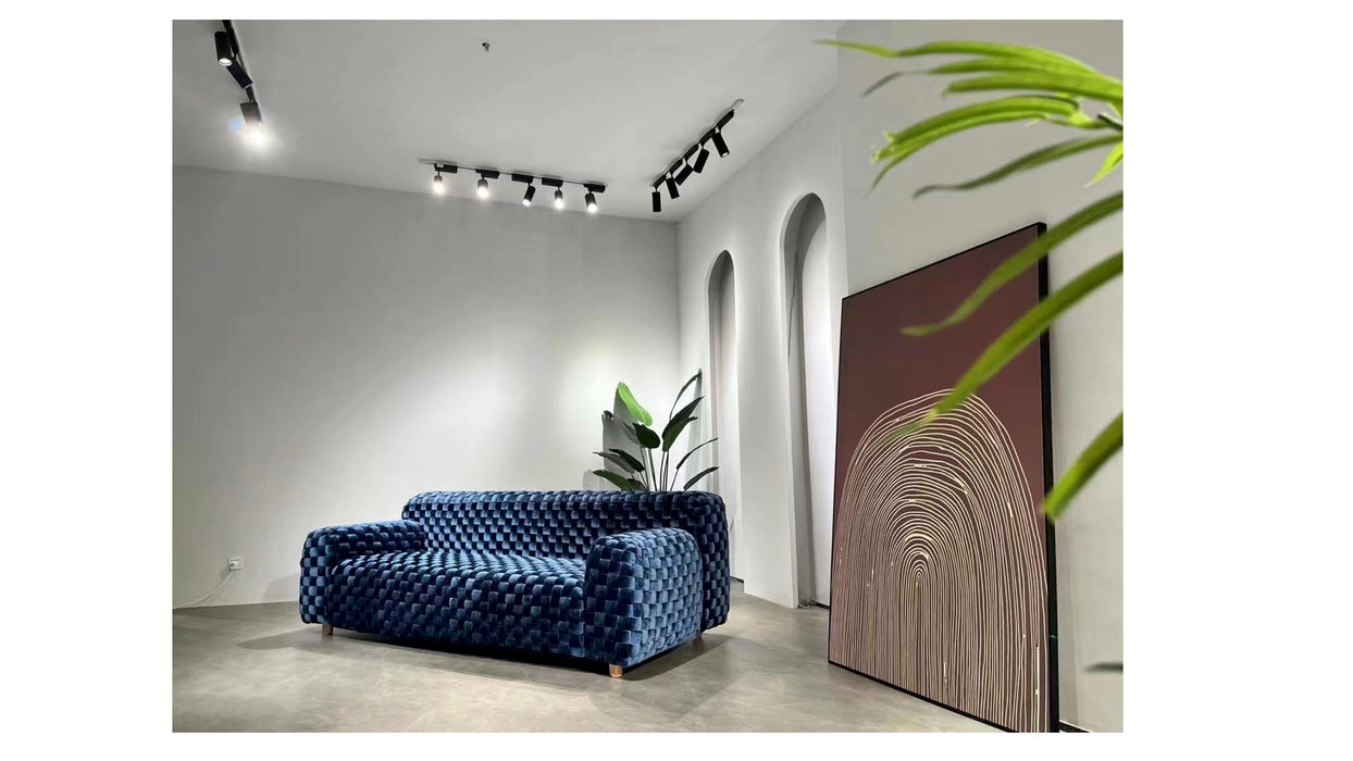 Italian Luxury Living Room Handwork Knitting Sofa Set Furniture Living Room Fabric Modern Sectional Sofa