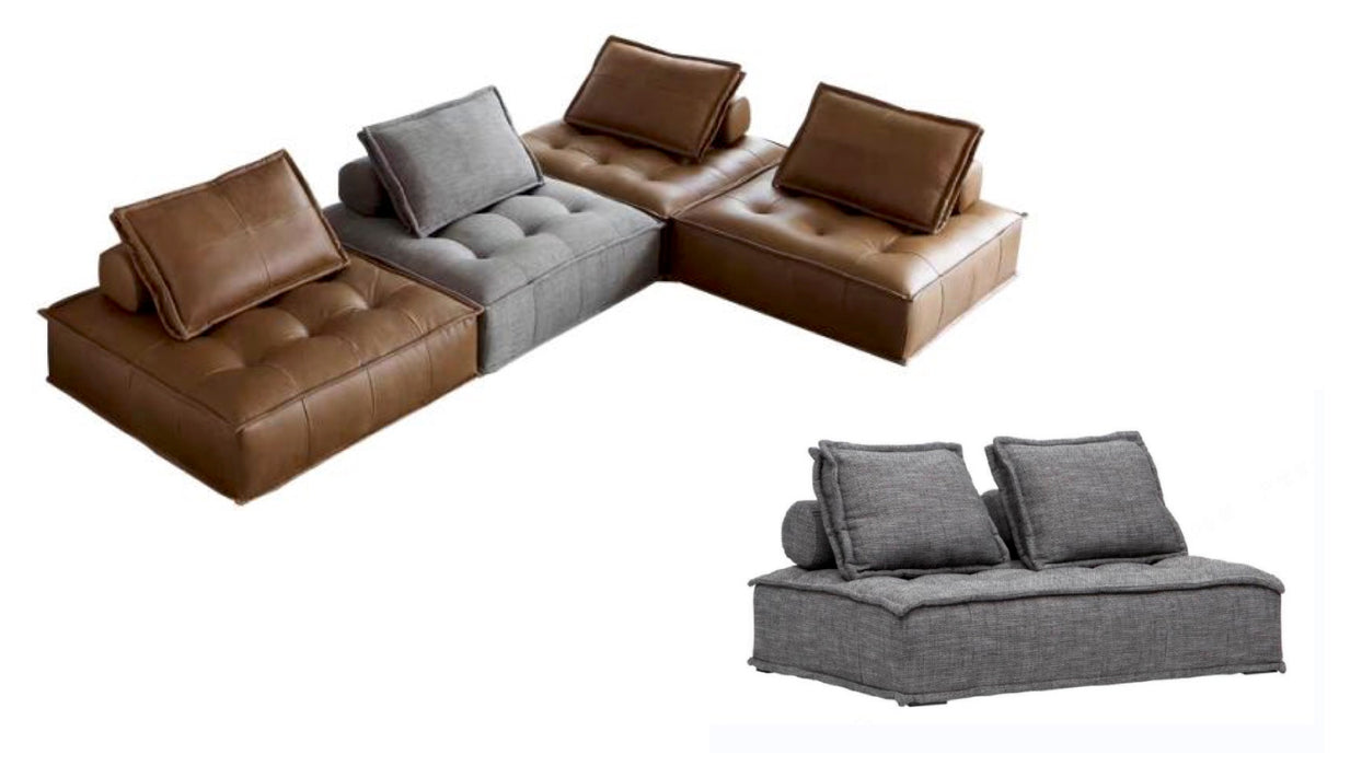 Luxury modern modular sofa simple living room small apartment lazy sofa creative tofu block single person sofa combination