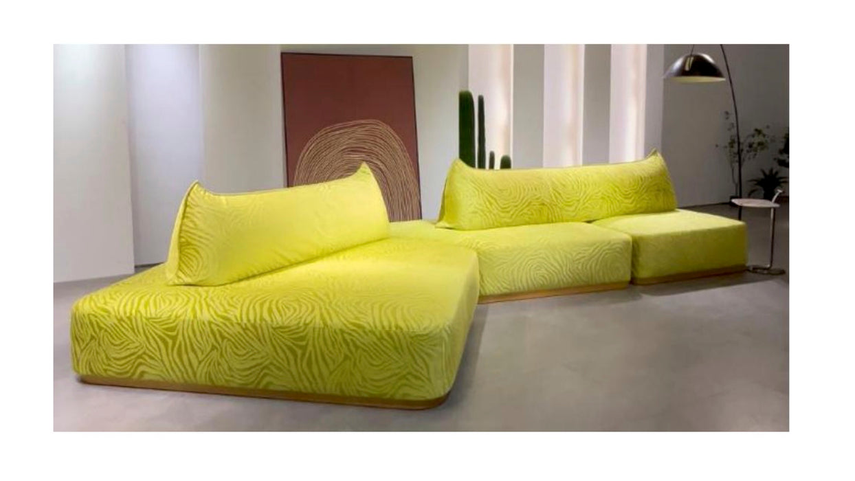 Bend Three Seat Sofa and Ottoman