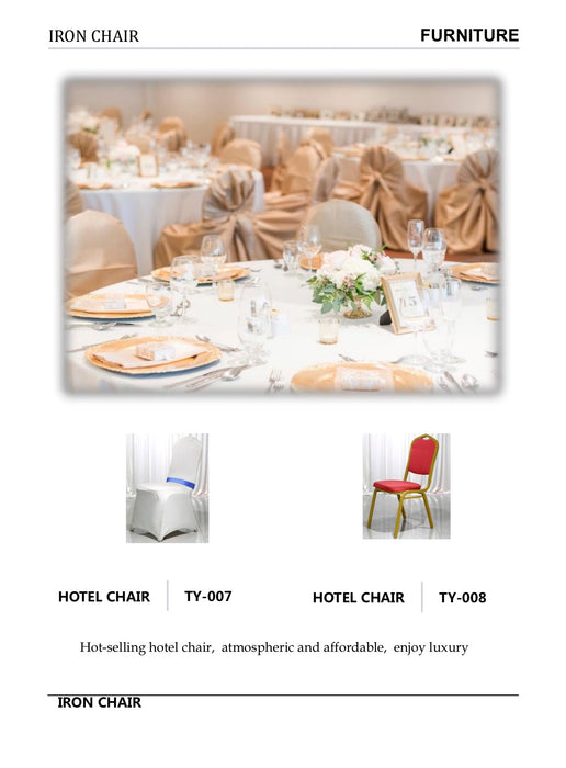 IRON CHAIR|HOTEL CHAIR