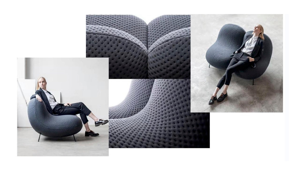 Modern Living Room Furniture 1+2+3 Seat Fabric Red Bababa Sofa