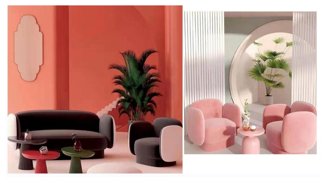 1-2 Seater Contemporary Designer Couches for Living Room Furniture Loveseat Sofa Fabric Velvet Italian Sofa