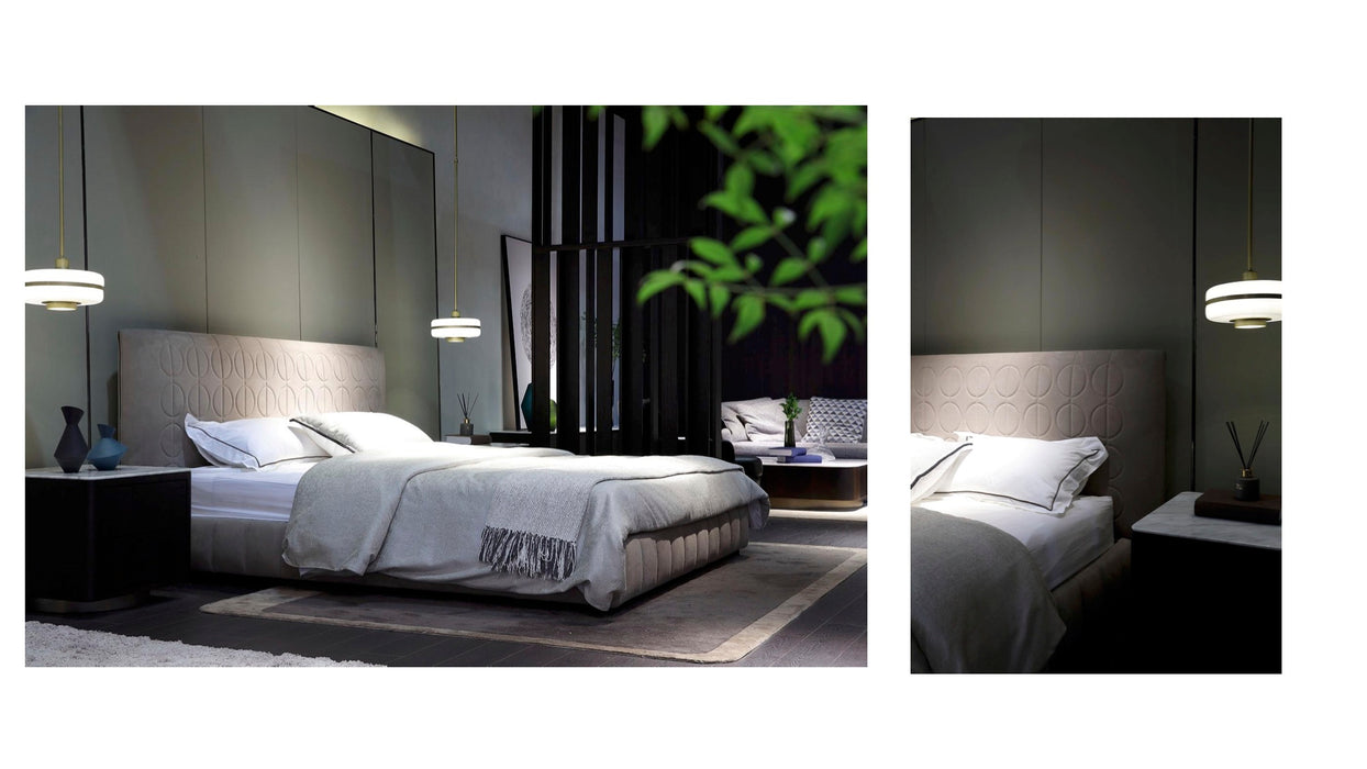 Italian Modern Light Luxury Jane Leather Double Big Bed Master Bedroom Luxury Soft Wedding Bed