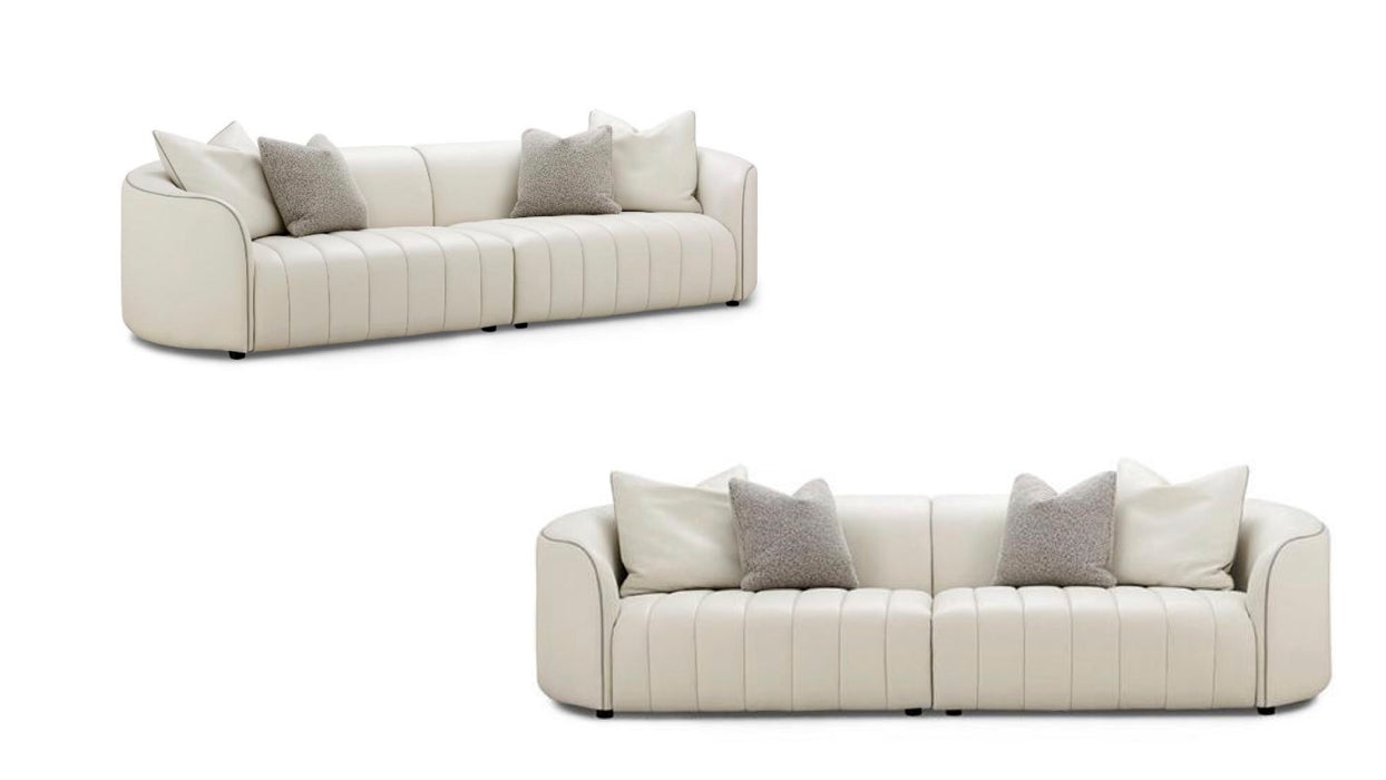 BFP European Luxury Sectional Sofas Modern Designer Flannel Fabric Sofas White Velvet Living Room Sofa Set Furniture